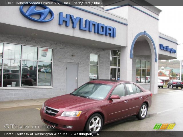 2007 Hyundai Sonata Limited V6 in Dark Cherry Red