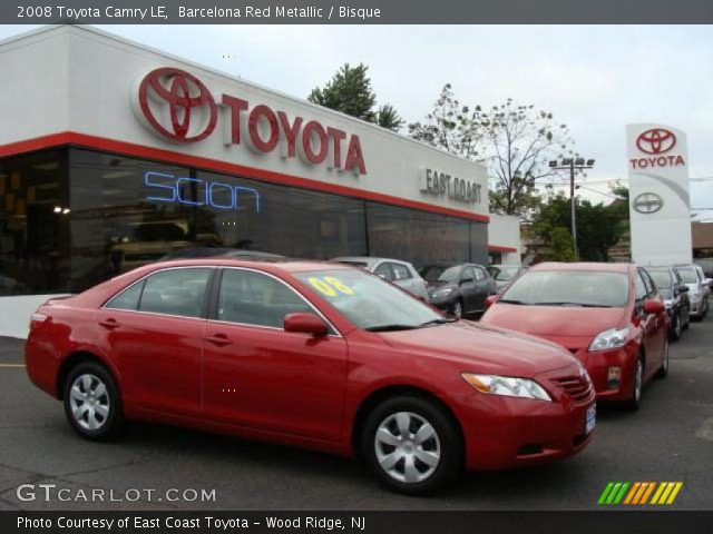 2008 Toyota Camry LE in Barcelona Red Metallic