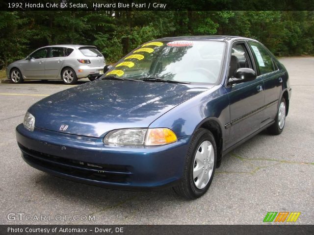 1992 Honda Civic EX Sedan in Harvard Blue Pearl