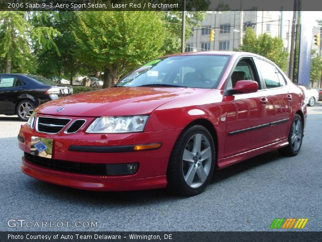 2006 Saab 9-3 Aero Sport Sedan in Laser Red