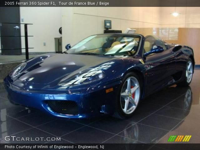 2005 Ferrari 360 Spider F1 in Tour de France Blue