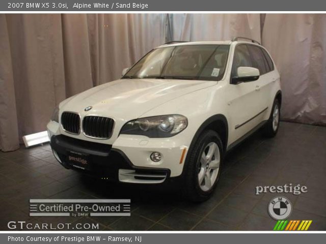 2007 BMW X5 3.0si in Alpine White