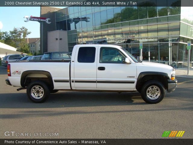 2000 Chevrolet Silverado 2500 LT Extended Cab 4x4 in Summit White