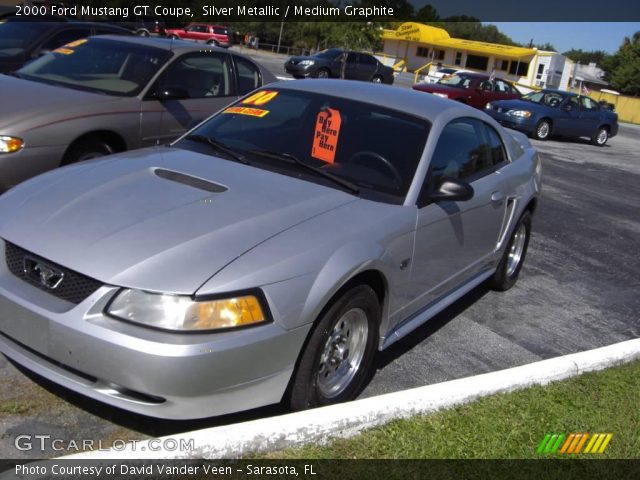 2000 Ford Mustang GT Coupe in Silver Metallic