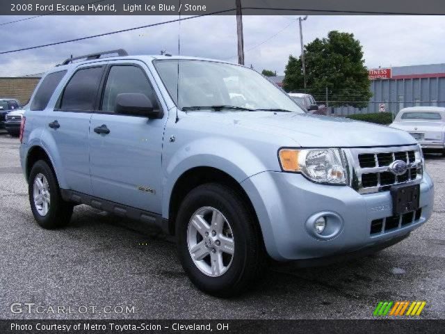 2008 Ford Escape Hybrid in Light Ice Blue
