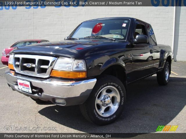 1999 Ford Ranger XLT Extended Cab 4x4 in Black Clearcoat