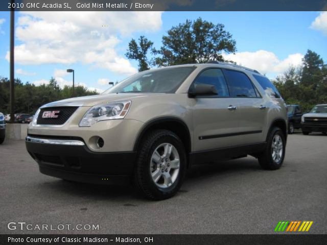 2010 GMC Acadia SL in Gold Mist Metallic