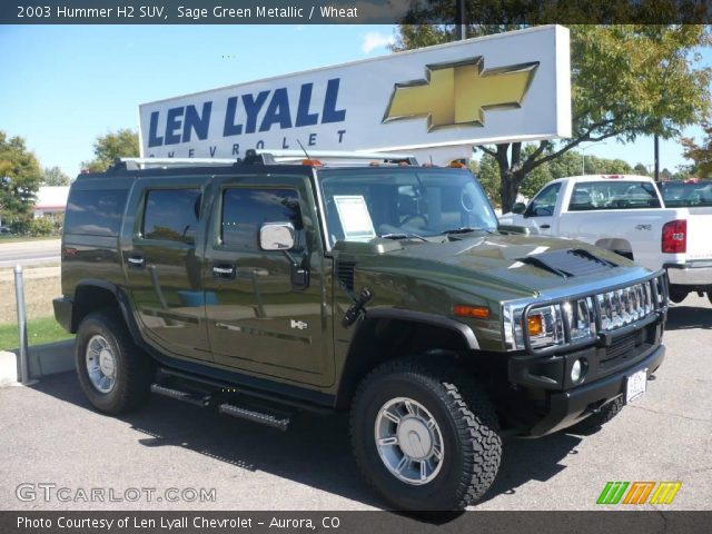 2003 Hummer H2 SUV in Sage Green Metallic