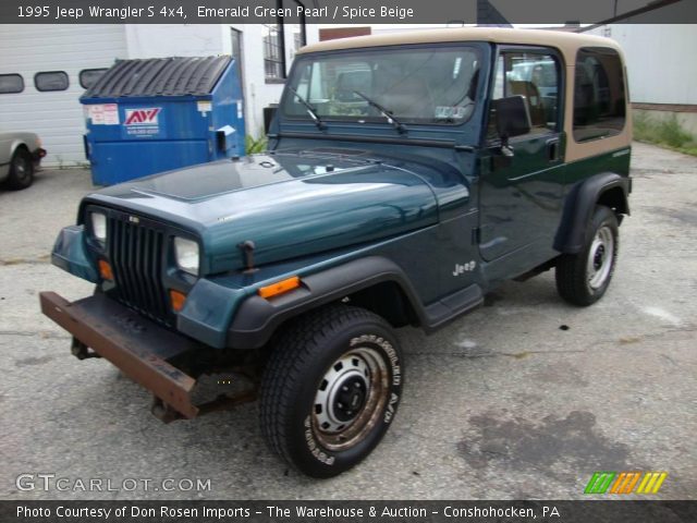 1995 Jeep Wrangler S 4x4 in Emerald Green Pearl