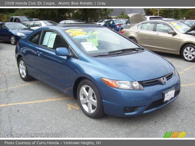 2008 Honda Civic EX Coupe in Atomic Blue Metallic