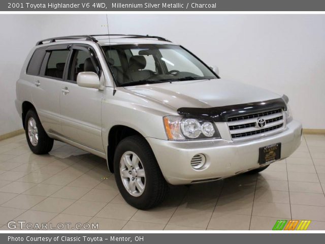 2001 Toyota Highlander V6 4WD in Millennium Silver Metallic