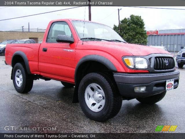 2004 Toyota Tacoma Regular Cab 4x4 in Radiant Red