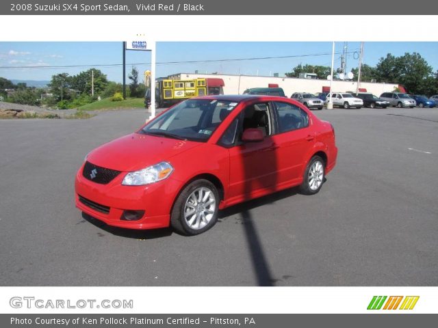 2008 Suzuki SX4 Sport Sedan in Vivid Red