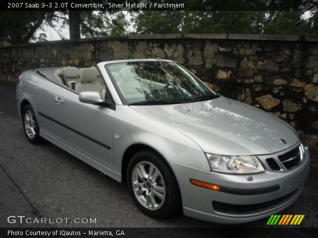 2007 Saab 9-3 2.0T Convertible in Silver Metallic