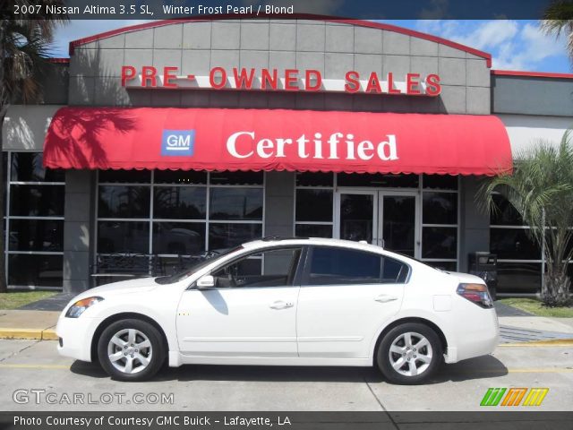2007 Nissan Altima 3.5 SL in Winter Frost Pearl