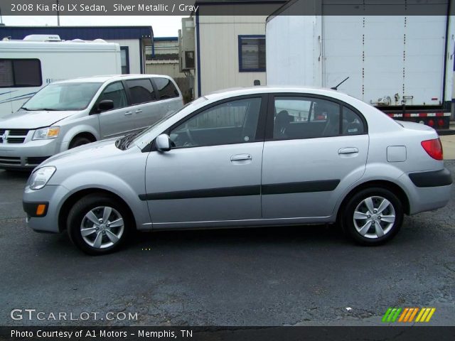 2008 Kia Rio LX Sedan in Silver Metallic