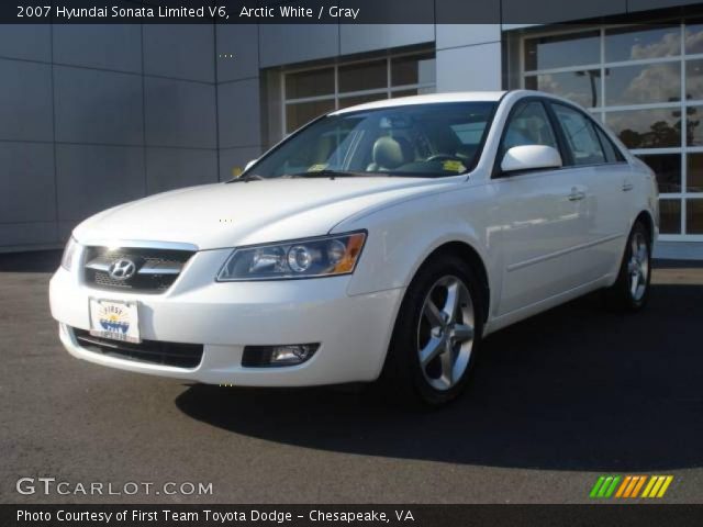 2007 Hyundai Sonata Limited V6 in Arctic White