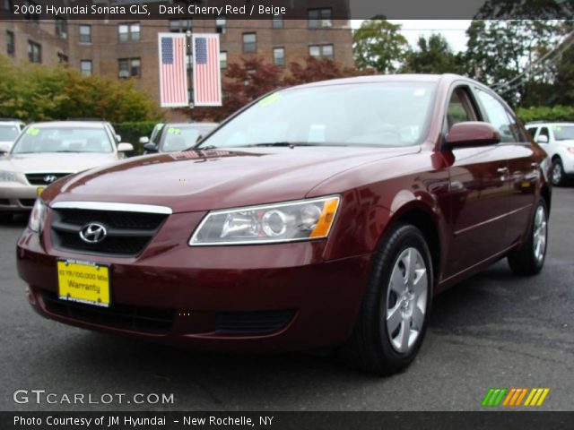 2008 Hyundai Sonata GLS in Dark Cherry Red