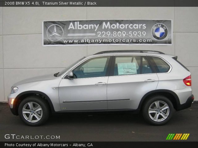 2008 BMW X5 4.8i in Titanium Silver Metallic
