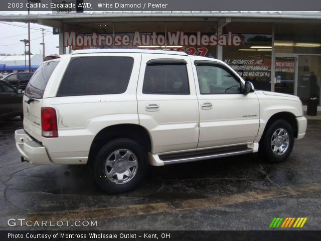 2003 Cadillac Escalade AWD in White Diamond