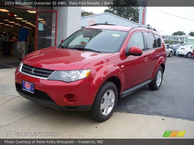 2009 Mitsubishi Outlander ES 4WD in Rally Red Metallic
