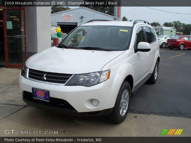 2009 Mitsubishi Outlander ES 4WD in Diamond White Pearl