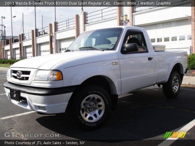 2001 Mazda B-Series Truck B3000 Dual Sport Regular Cab in Classic White