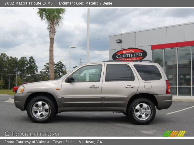 2002 Mazda Tribute LX V6 in Parchment Gold Metallic