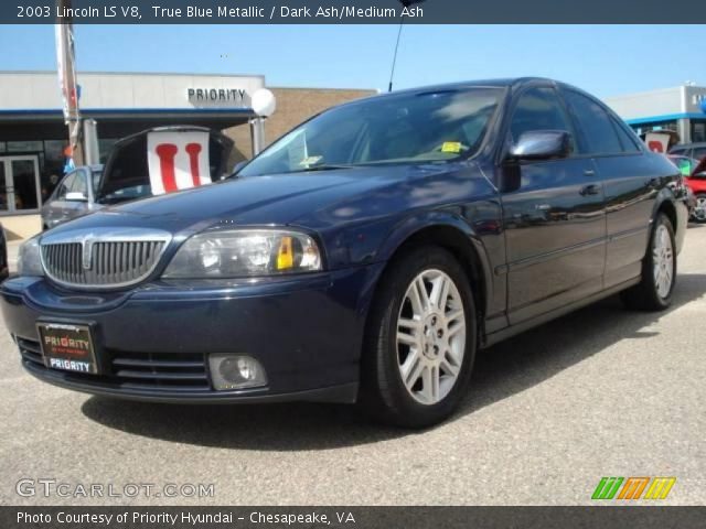 True Blue Metallic 2003 Lincoln Ls V8 Dark Ash Medium