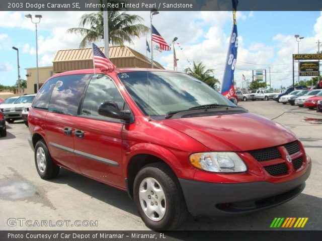 2003 Dodge Caravan SE in Inferno Red Tinted Pearl