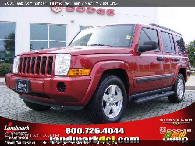 2006 Jeep Commander  in Inferno Red Pearl