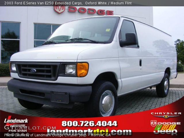 2003 Ford E Series Van E250 Extended Cargo in Oxford White