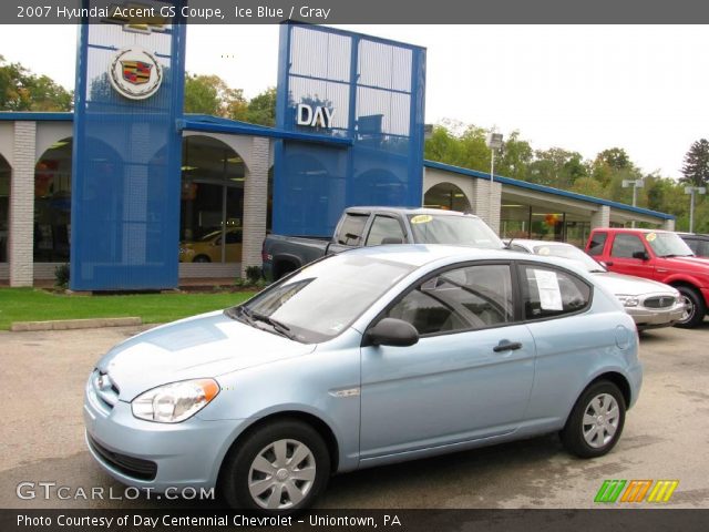 2007 Hyundai Accent GS Coupe in Ice Blue