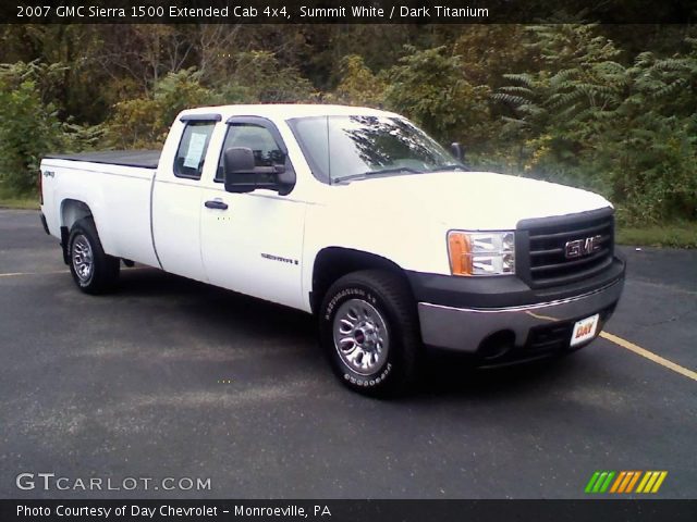 2007 GMC Sierra 1500 Extended Cab 4x4 in Summit White