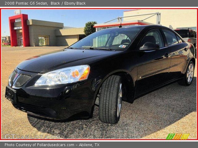 2008 Pontiac G6 Sedan in Black