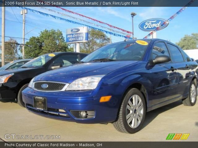 2006 Ford Focus ZX4 SES Sedan in Sonic Blue Metallic