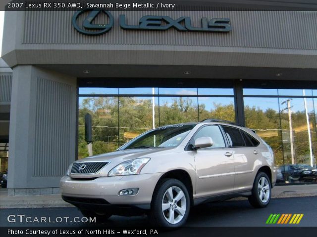 2007 Lexus RX 350 AWD in Savannah Beige Metallic