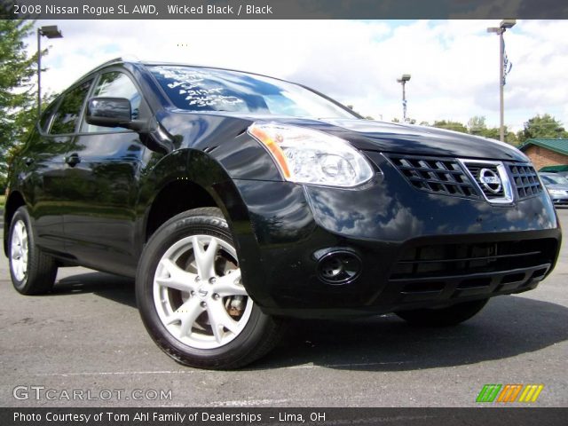 2008 Nissan Rogue SL AWD in Wicked Black