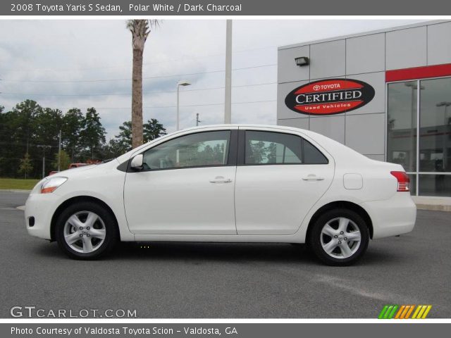 2008 Toyota Yaris S Sedan in Polar White