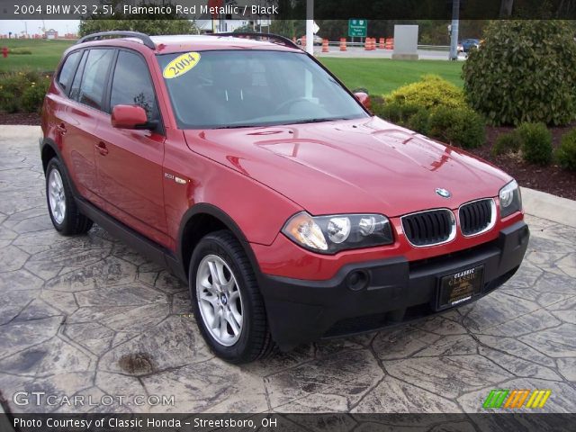 2004 BMW X3 2.5i in Flamenco Red Metallic