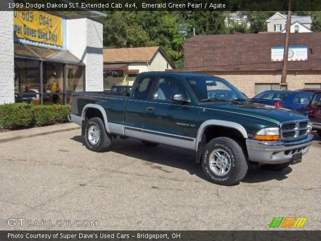 1999 Dodge Dakota SLT Extended Cab 4x4 in Emerald Green Pearl