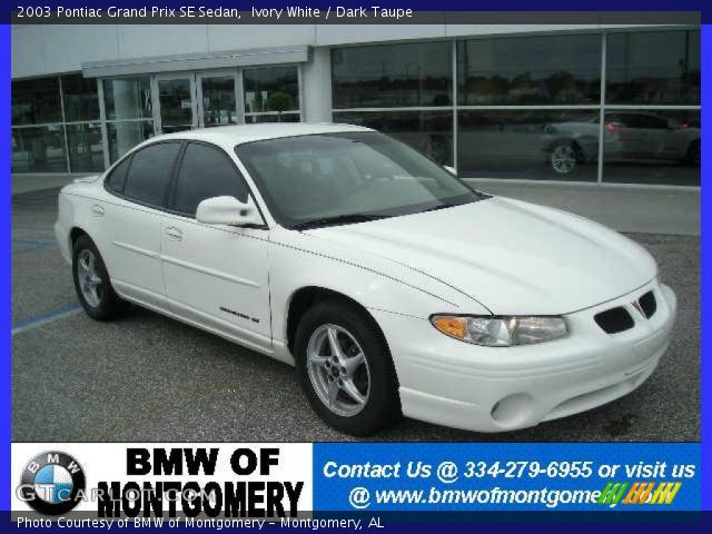 2003 Pontiac Grand Prix SE Sedan in Ivory White