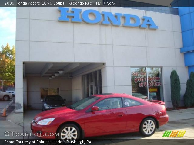 2006 Honda Accord EX V6 Coupe in Redondo Red Pearl