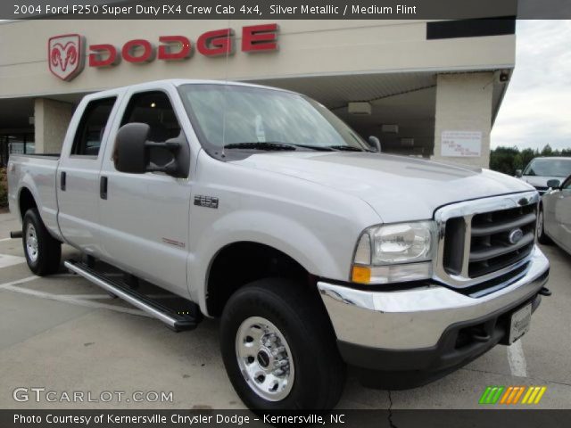 2004 Ford F250 Super Duty FX4 Crew Cab 4x4 in Silver Metallic