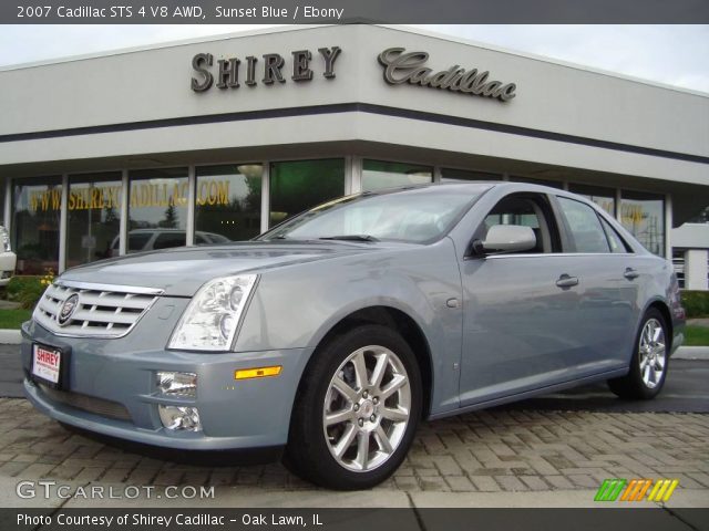 2007 Cadillac STS 4 V8 AWD in Sunset Blue