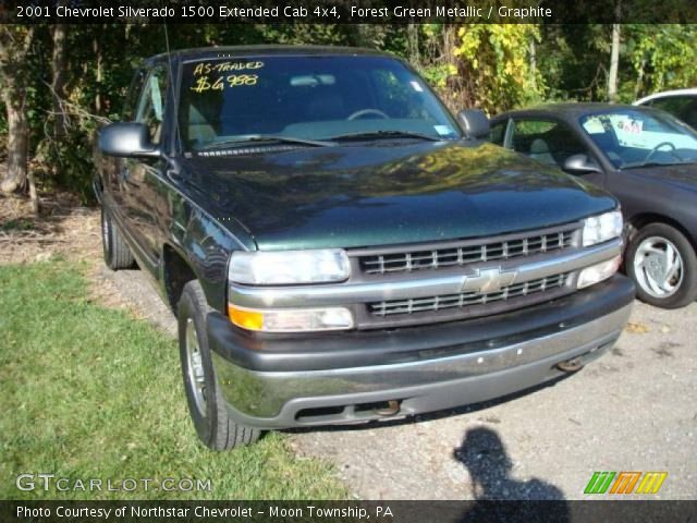 2001 Chevrolet Silverado 1500 Extended Cab 4x4 in Forest Green Metallic