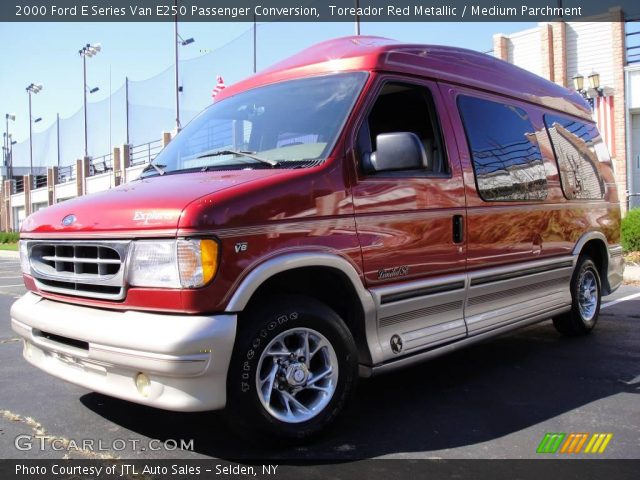 2000 Ford E Series Van E250 Passenger Conversion in Toreador Red Metallic