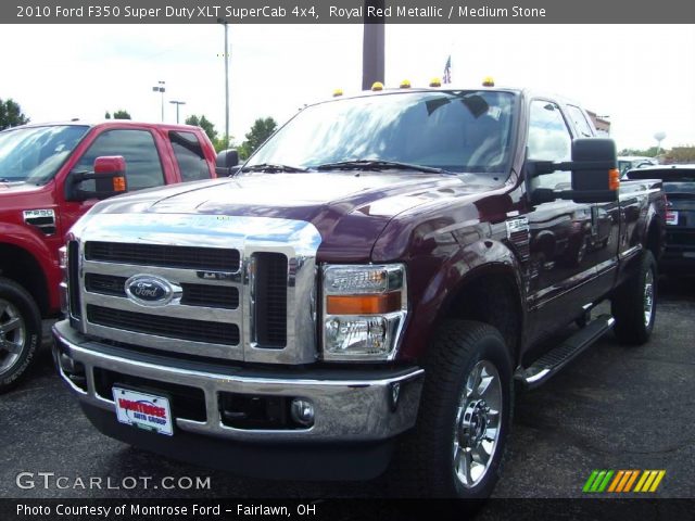2010 Ford F350 Super Duty XLT SuperCab 4x4 in Royal Red Metallic