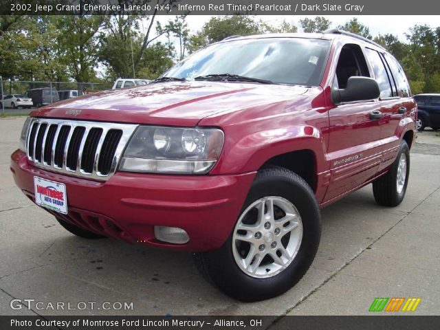 2002 Jeep Grand Cherokee Laredo 4x4 in Inferno Red Tinted Pearlcoat