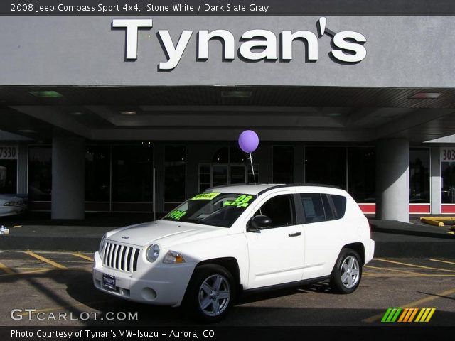 2008 Jeep Compass Sport 4x4 in Stone White